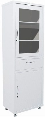 Шкаф медицинский металлический Hilfe МД 1 1760 R-1